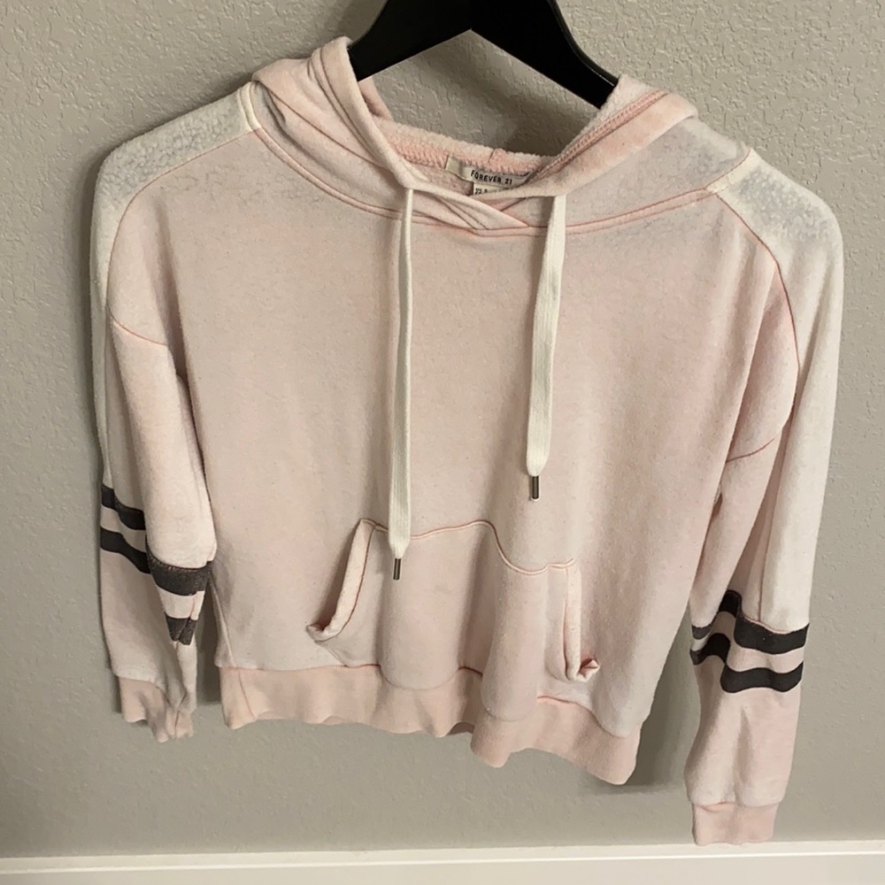 Pink and gray cozy sweatshirt